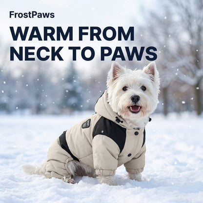 FrostPaws dog snowsuit