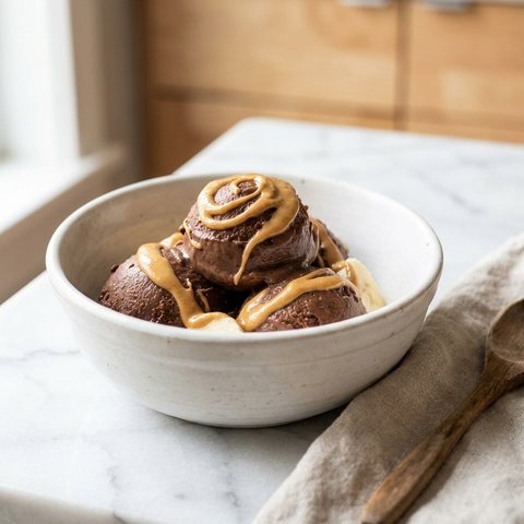 Peanut Butter Chocolate Nice Cream