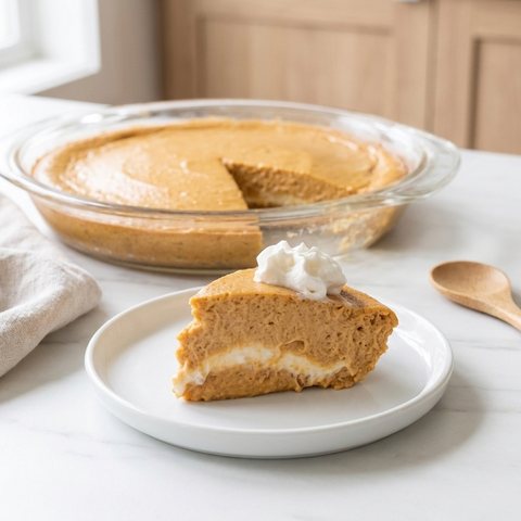 Crustless Pumpkin Cheesecake