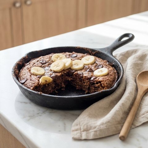 Banana Skillet Brownie