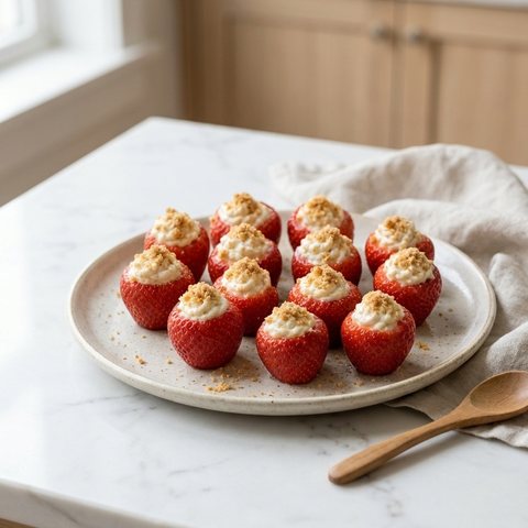 Cheesecake-Stuffed Strawberries