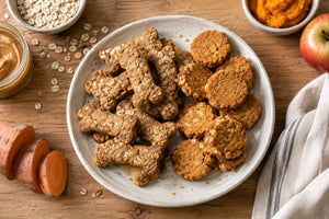 Crunchy dog biscuits (AI-generated illustration)