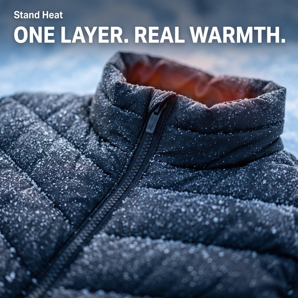 Quilted vest close-up