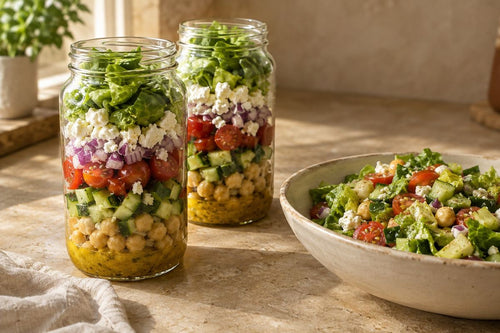 Chickpea Mason Jar Salad